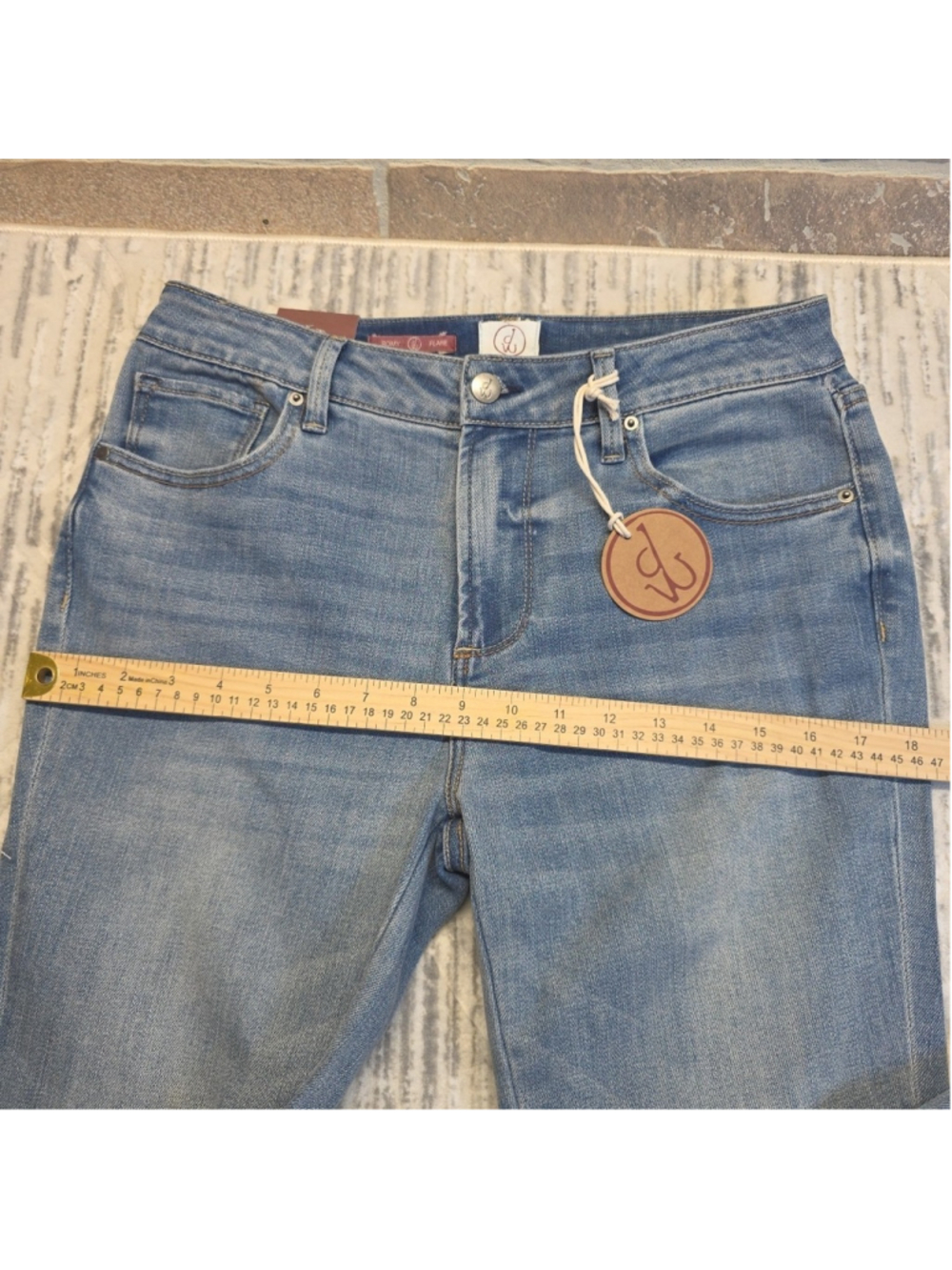 Driftwood Romy Flare Embroidered Jeans Women's Sz 4 & 8 NEW - Picture 5 of 11